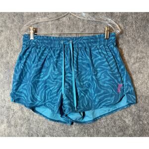 Juicy Couture Sport Womens Large Animal Print Lined Athletic Shorts